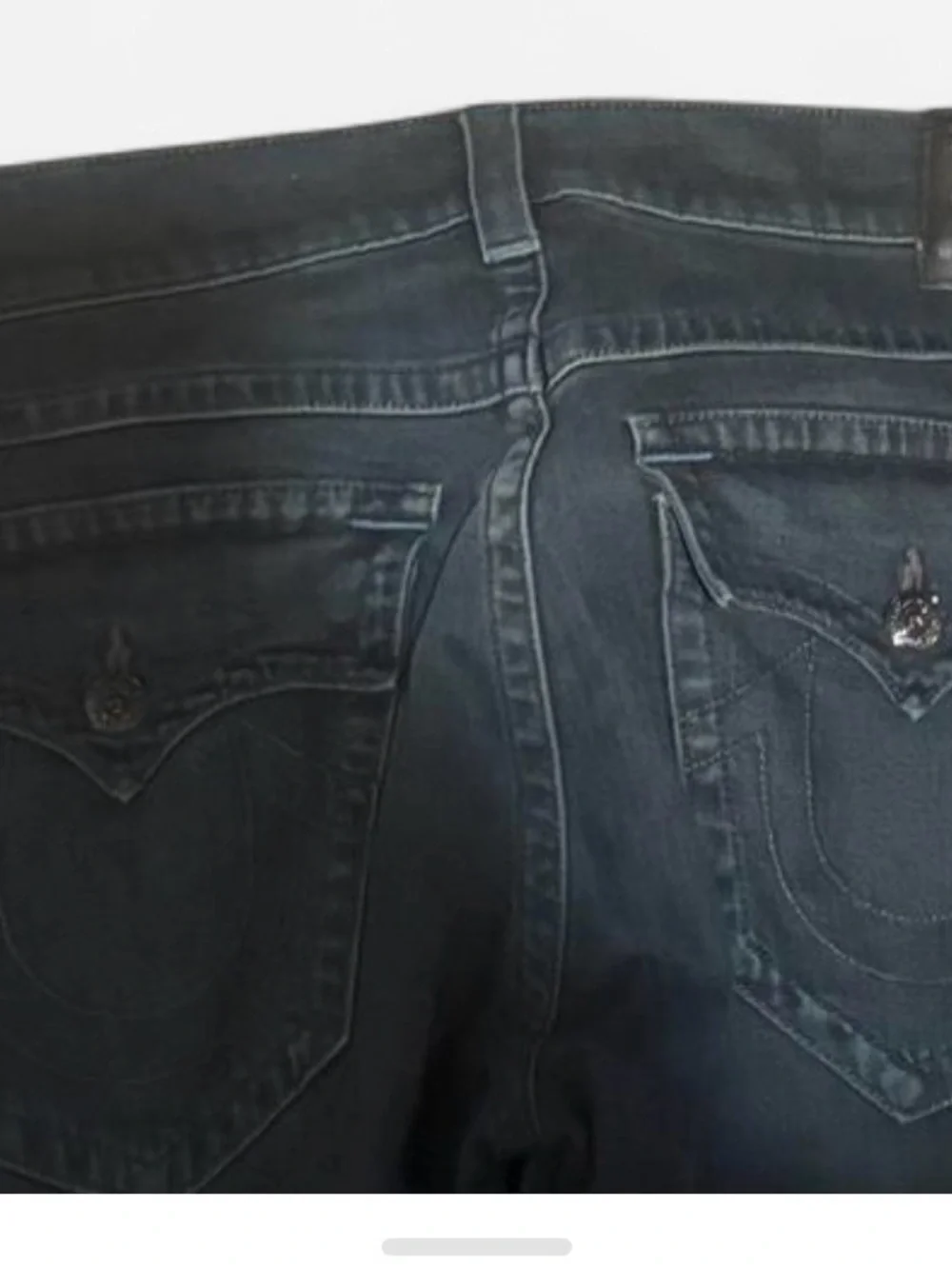 True Religion Men's Straight Jeans in Faded Blue